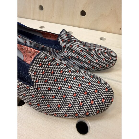 Rothy’s The Loafer Womens Size 9 Slip On Ballet Flats Shoes Retired Coral Dot - Picture 4 of 8